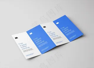 四折页样机图片