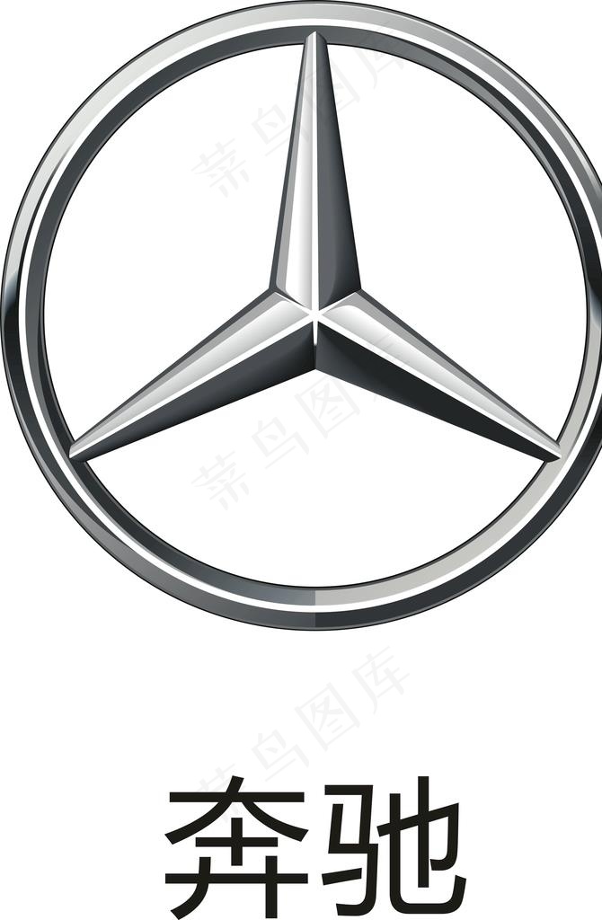 奔驰车标矢量图图片