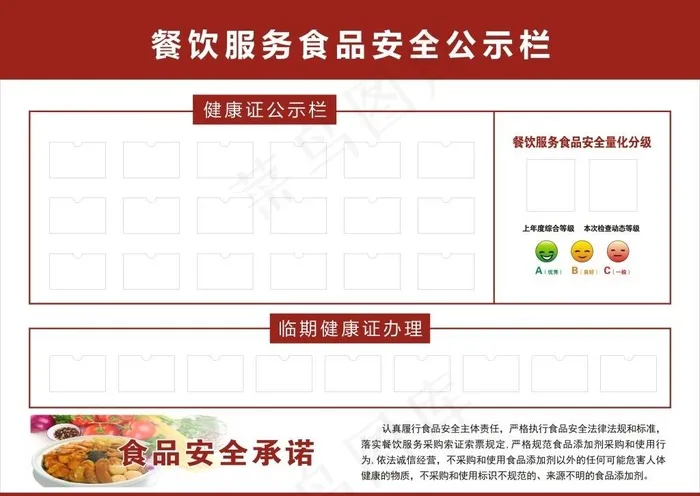 健康证公示栏图片