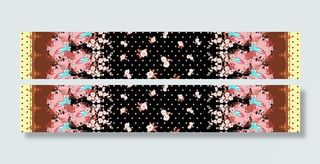 定位花 数码印花 手绘花图片