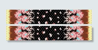 定位花 数码印花 手绘花图片