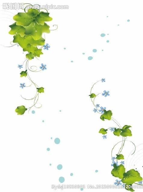 蔓藤 矢量素材 花边图片