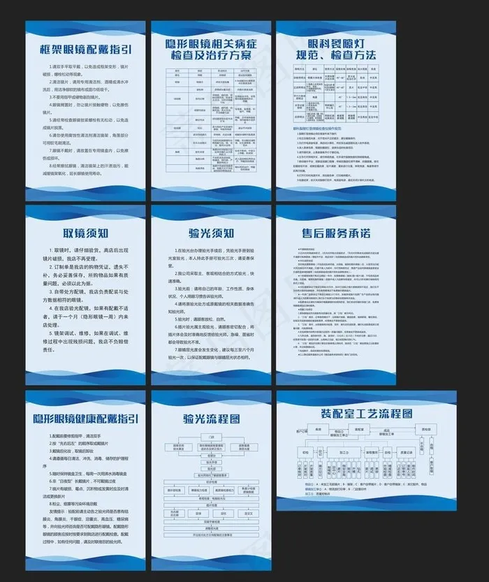 验光配镜制度图片cdr矢量模版下载