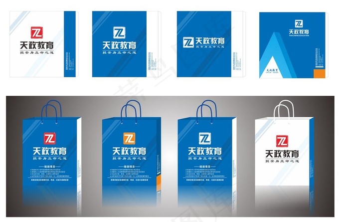 手提袋图片cdr矢量模版下载