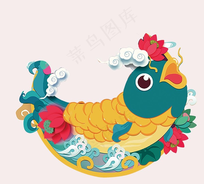鱼图片psd模版下载