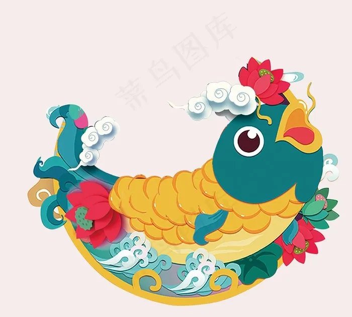 鱼图片psd模版下载