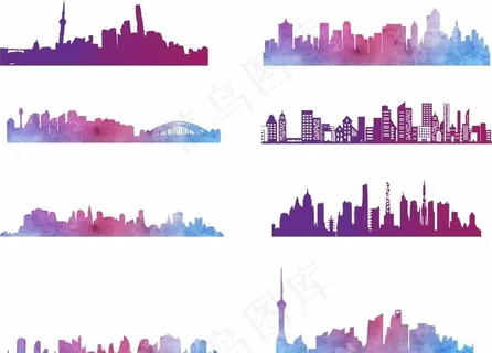 城市剪影图片