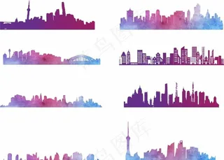 城市剪影图片