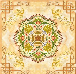 中式花纹石纹吊顶装饰图片