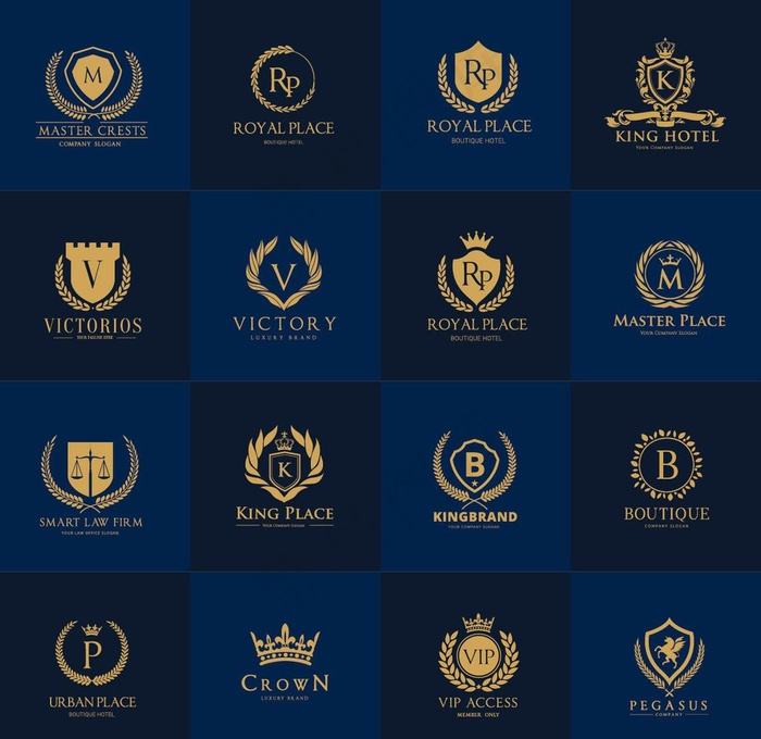 欧式风格logo图片eps,ai矢量模版下载