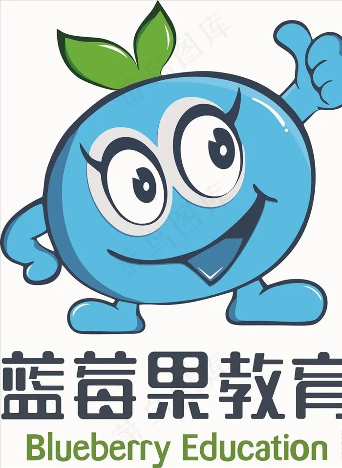 蓝莓果教育图片cdr矢量模版下载