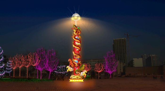 彩灯效果图图片(2868X1669(DPI:72))psd模版下载