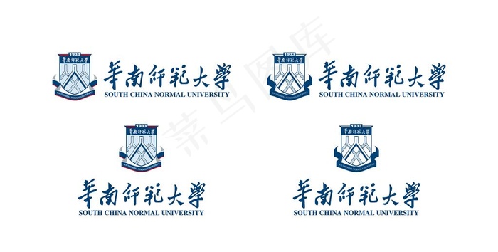 华南师范大学校徽新版图片ai矢量模版下载