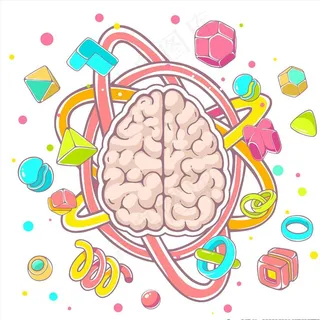 卡通大脑图片