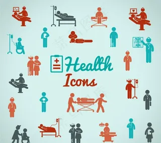医疗救护图标矢量素材图片