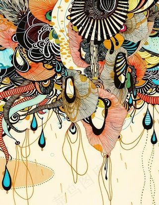 新中式抽象装饰画图片