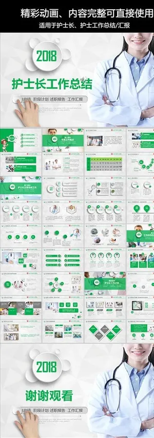 护士长护士工作总结汇报
动态预览图
