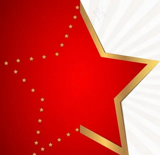 红色五角星背景图片