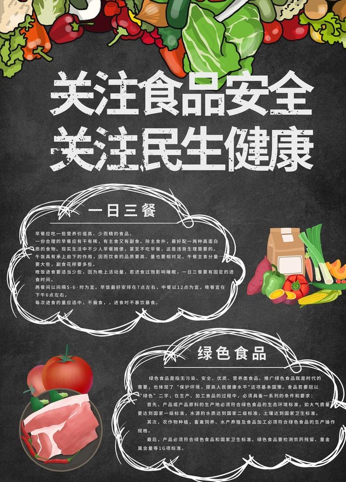 关注食品安全图片(3543X4724(DPI:150))psd模版下载