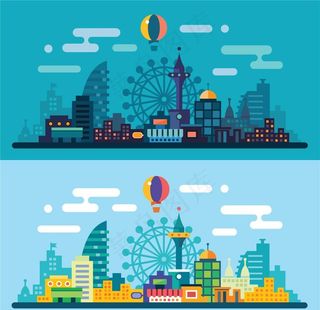 扁平化建筑图片