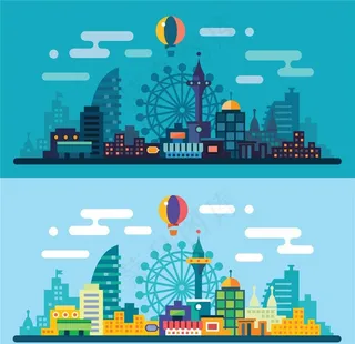 扁平化建筑图片