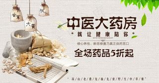 2018年中医大药房促销海报图片