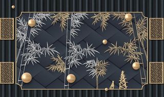 新中式背景墙图片