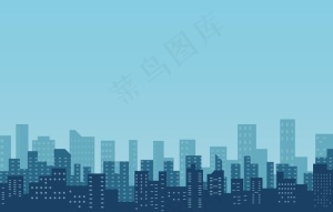 建筑剪影图片