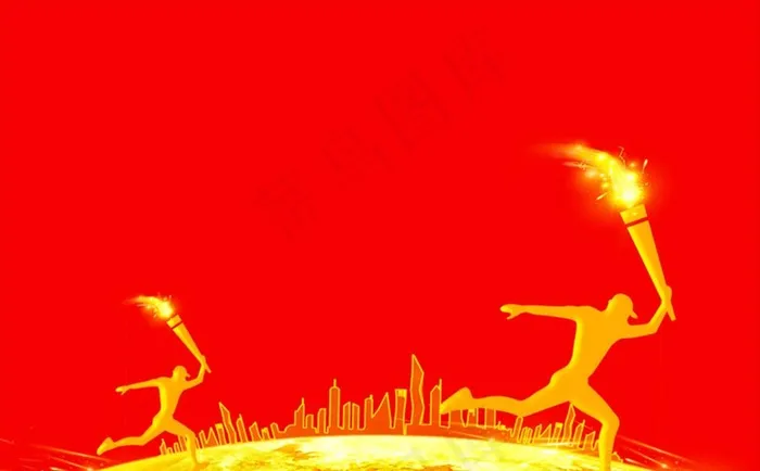 薪火相传接力海报背景图片psd模版下载