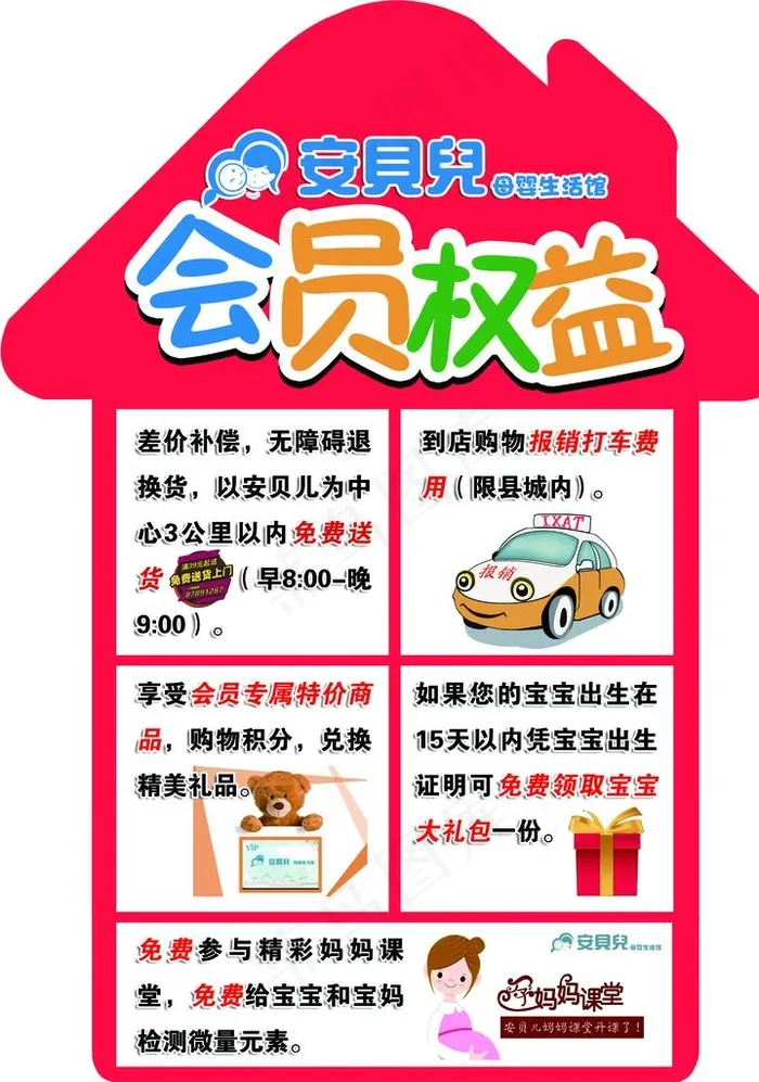 会员权益图片psd模版下载