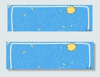 背景 卡通 蓝色 装饰 印花图片