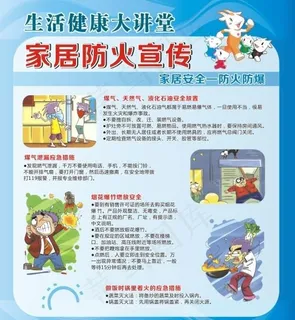 家居安全宣传展板图片