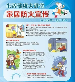 家居安全宣传展板图片