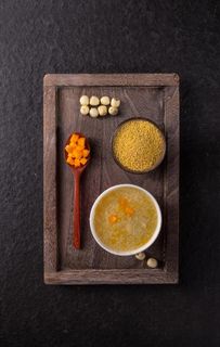 莲子小米粥图片