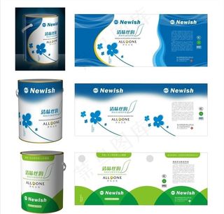 油漆桶 内有平面源文件图片