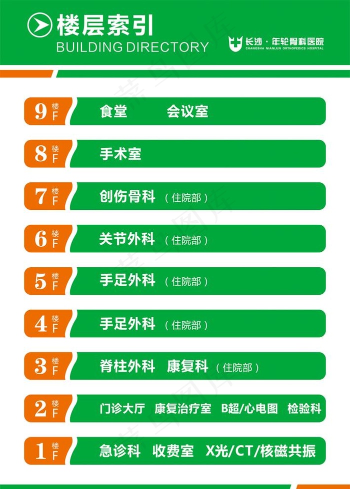 楼层索引图片cdr矢量模版下载