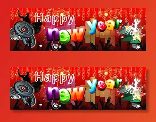 DJ新年海报图片