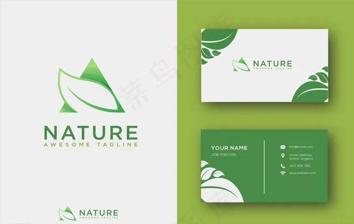 名片设计图片ai矢量模版下载