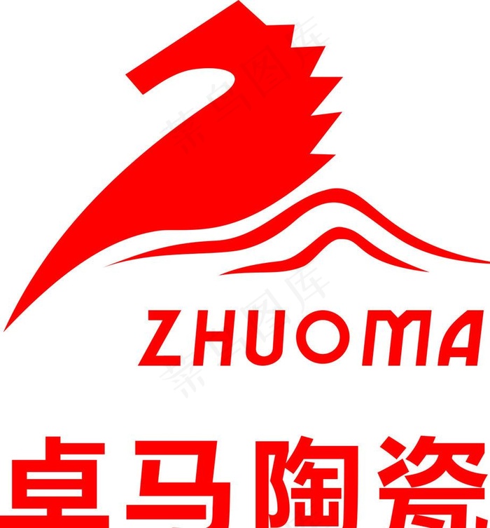 卓马陶瓷标志图片cdr矢量模版下载
