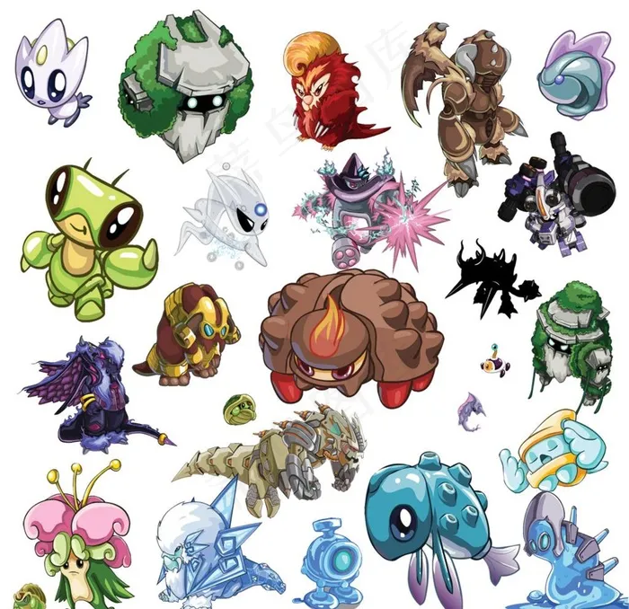 赛尔号网络游戏角色图片(3150X3150(DPI:400))psd模版下载