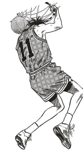 灌篮高手 流川枫灌篮图片cdr矢量模版下载