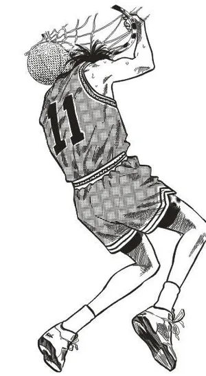 灌篮高手 流川枫灌篮图片