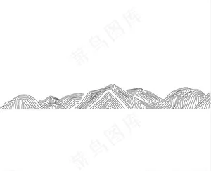 山线条图片