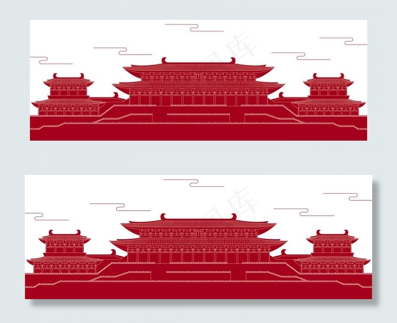 大明宫图片eps,ai矢量模版下载