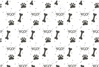 手绘风狗脚印 骨头图片