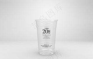 透明杯子样机图片