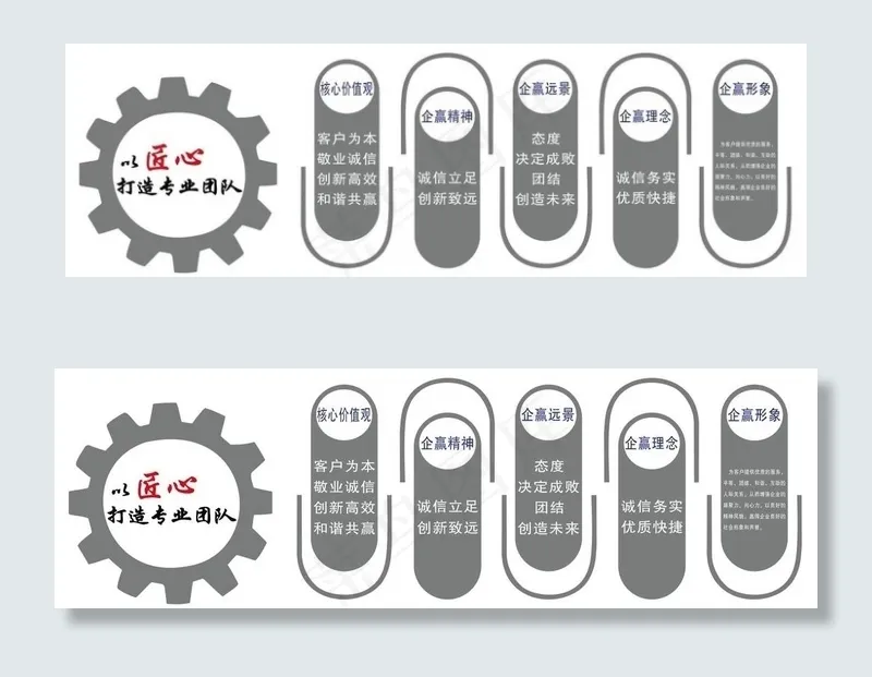 企业文化墙图片cdr矢量模版下载