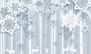 浮雕花 鹿 背景墙图片