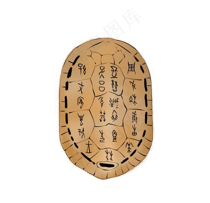 甲骨文图片psd模版下载