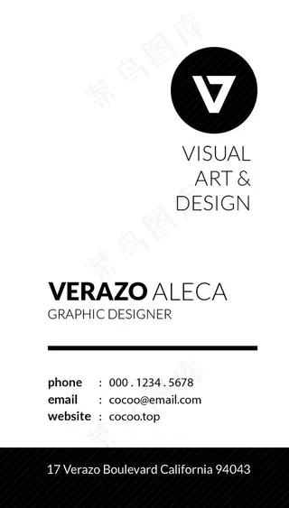 竖版名片模板图片